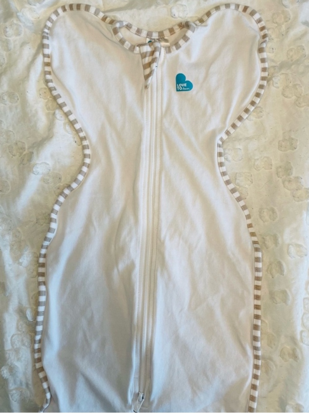 Organic Cotton Love to Dream Swaddle Up Swaddle in Cream Size Newborn